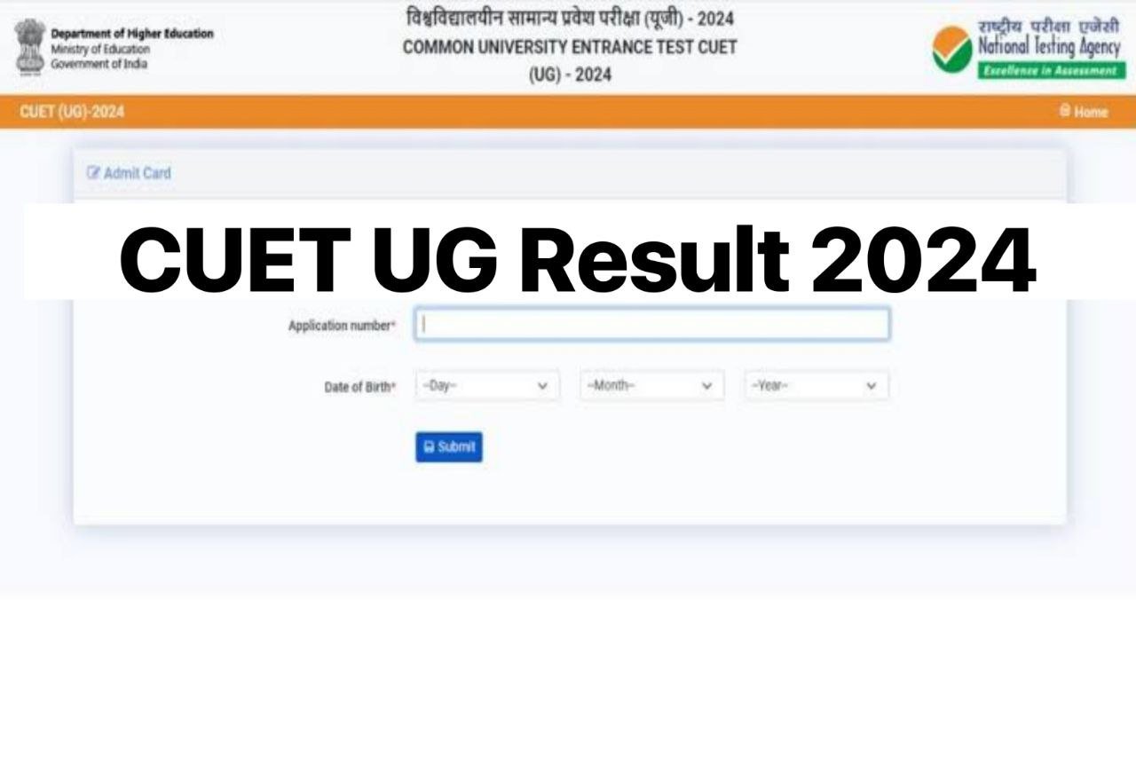 CUET UG Result 2024 (Download Link) CutOff Marks, Merit List